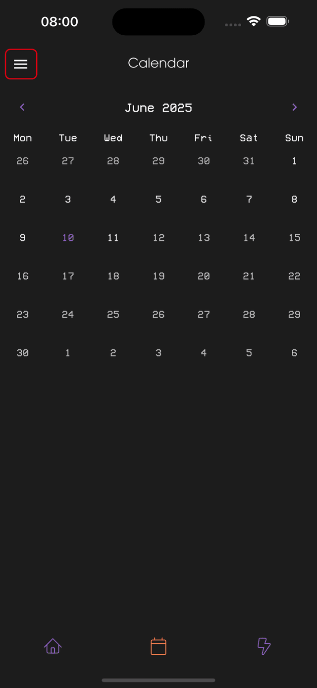 Step 1: Profile screen